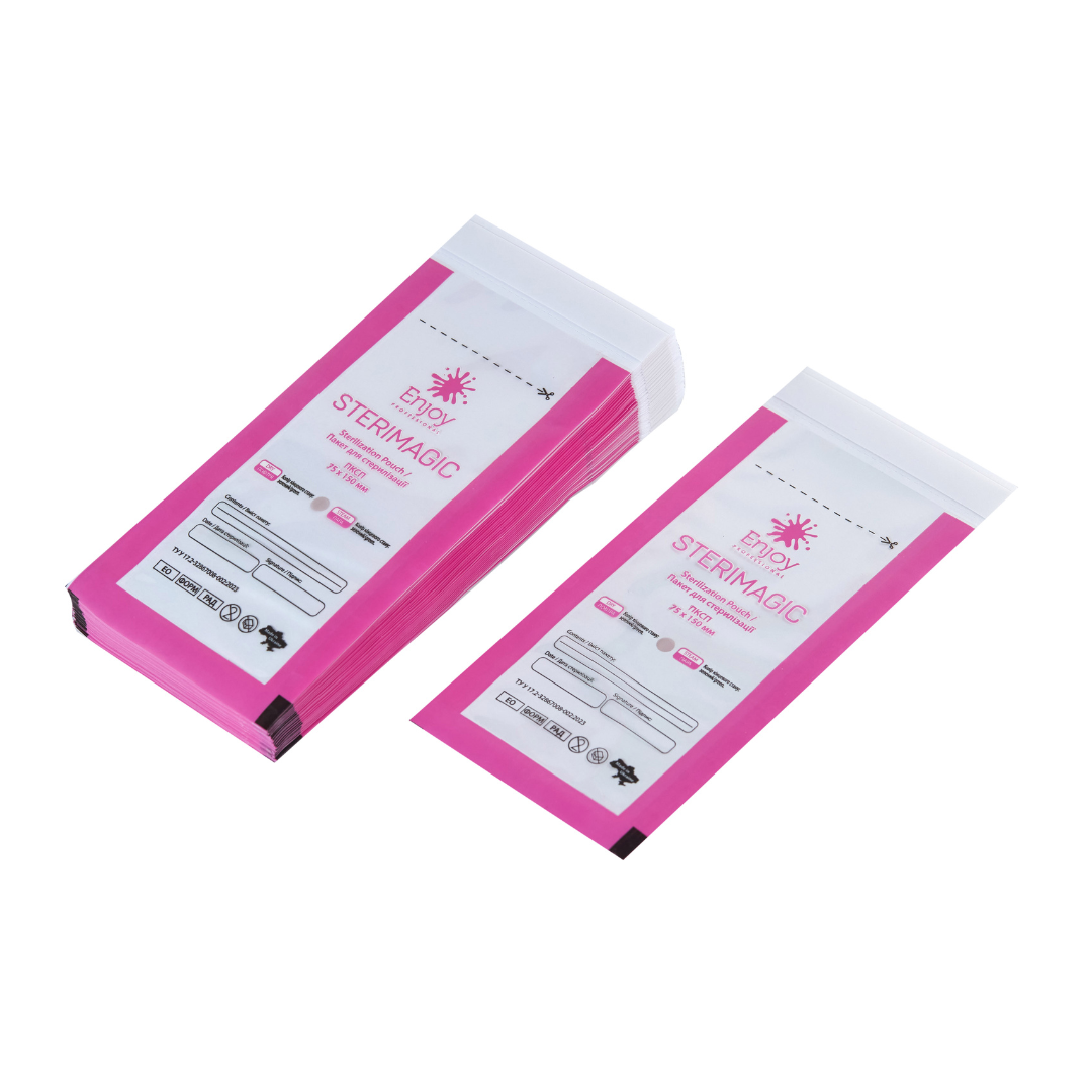 Пакет для стерилізації комбінований ПКСП 75Х150 мм (100 шт/пак)"Enjoy-professional" - "SteriMagiс"